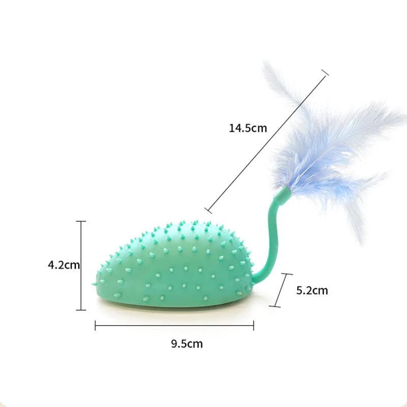 Smart Cat Toy 2 Modes Automatic Moving Remote Controlled Toy Mouse for Cats Dog Interactive Playing Kitten Training Pet Supplies