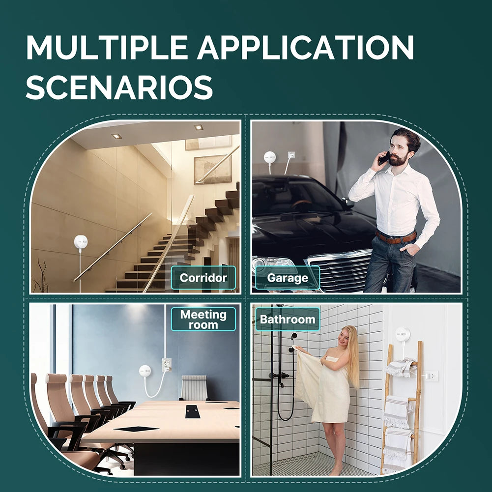 ZigBee Human Body Presence Sensor with 24G Microwave Radar Human Body Exist Detector Work With Smart Life/for MOES APP