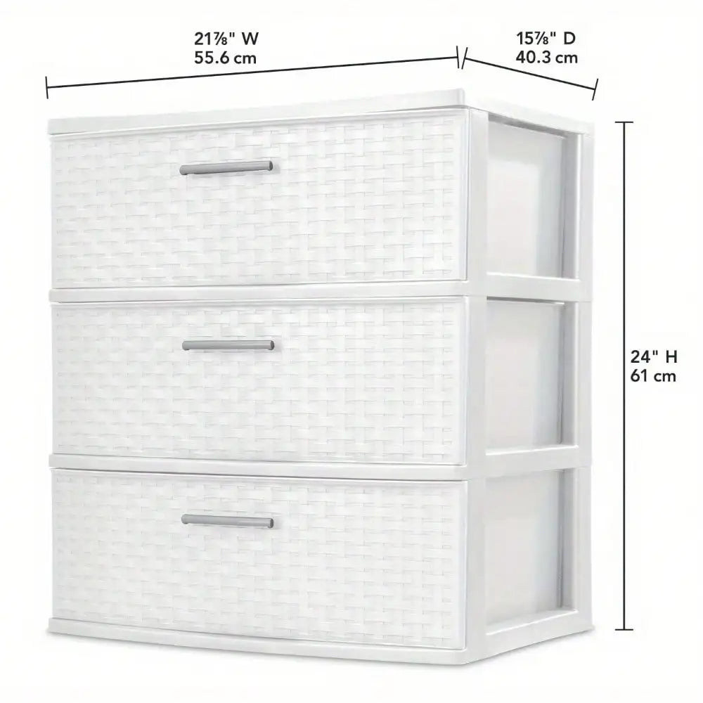 3 drawer wide machine type storage cabinet, exquisite design, easy to clean, suitable for multiple places in the home