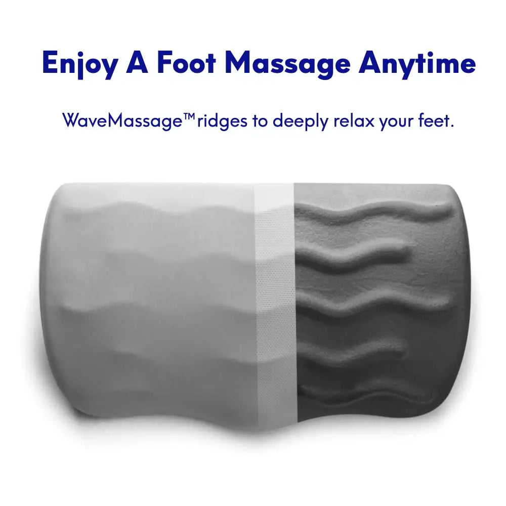 Ergonomic Foot Rest For Under Desk - Patented Massage Ridge Design Memory Foam Foot Stool Pillow For Work, Home, Gaming,