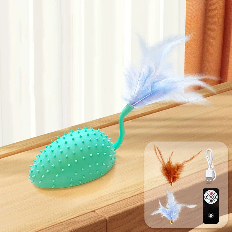 Smart Cat Toy 2 Modes Automatic Moving Remote Controlled Toy Mouse for Cats Dog Interactive Playing Kitten Training Pet Supplies