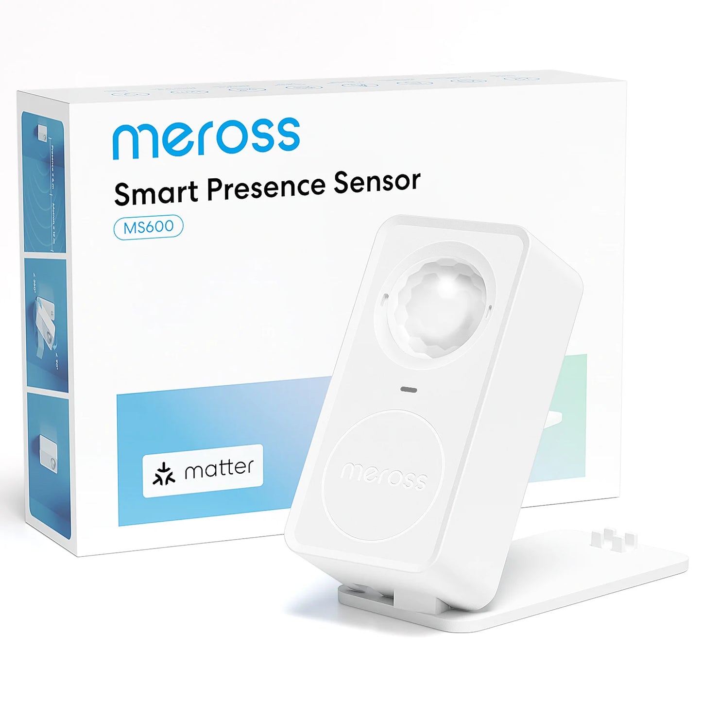Meross US Matter WiFi Human Presence Sensor Radar Detector With Luminance /Distance Detection Sensor For Smart Home