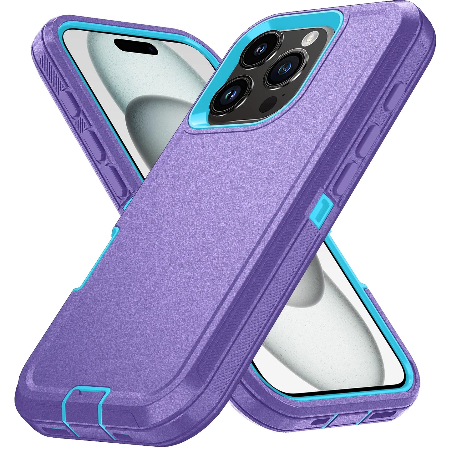 Shockproof Armor Defender Phone Cases For iPhone 16 Pro Max 13 12 Mini 14 Plus 11 15 Pro Max 16E Hard PC+TPU Stand Protect Cover