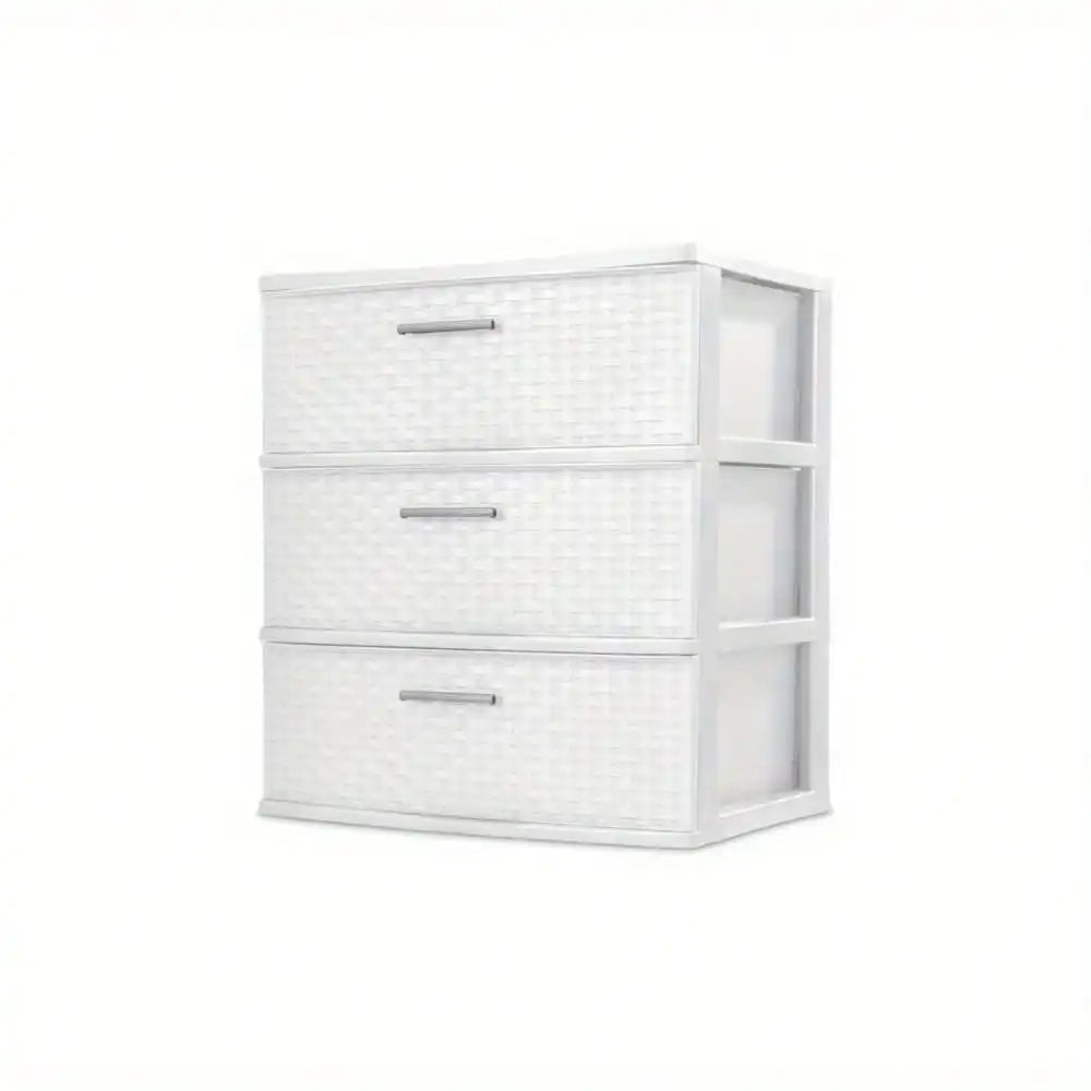 3 drawer wide machine type storage cabinet, exquisite design, easy to clean, suitable for multiple places in the home