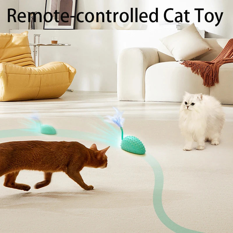 Smart Cat Toy 2 Modes Automatic Moving Remote Controlled Toy Mouse for Cats Dog Interactive Playing Kitten Training Pet Supplies