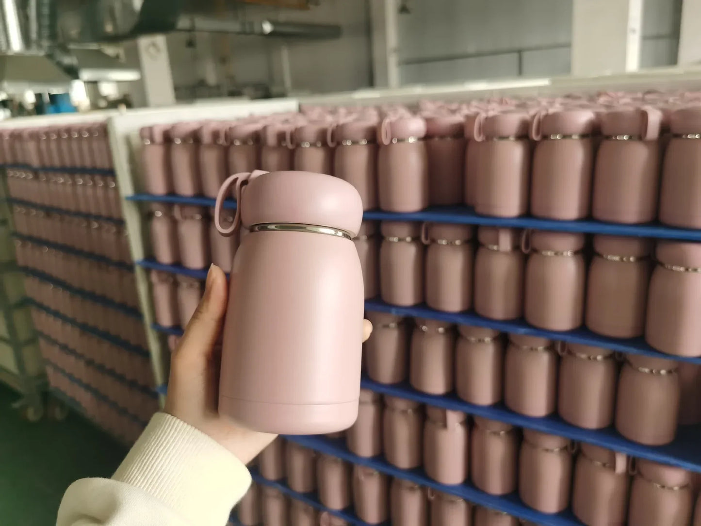 Cute and Convenient,Portable Insulated Water Bottle with Smart Temperature Display, Mini Vacuum Flask for Kids and Girls