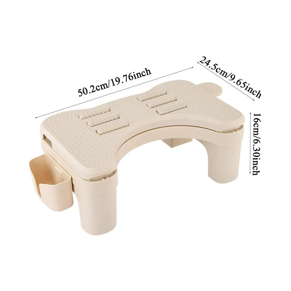 Portable Offices Footrests with Massage adjustable Under Desk Footrest Ergonomic Foot Stool Pain Relief for Home Office Work