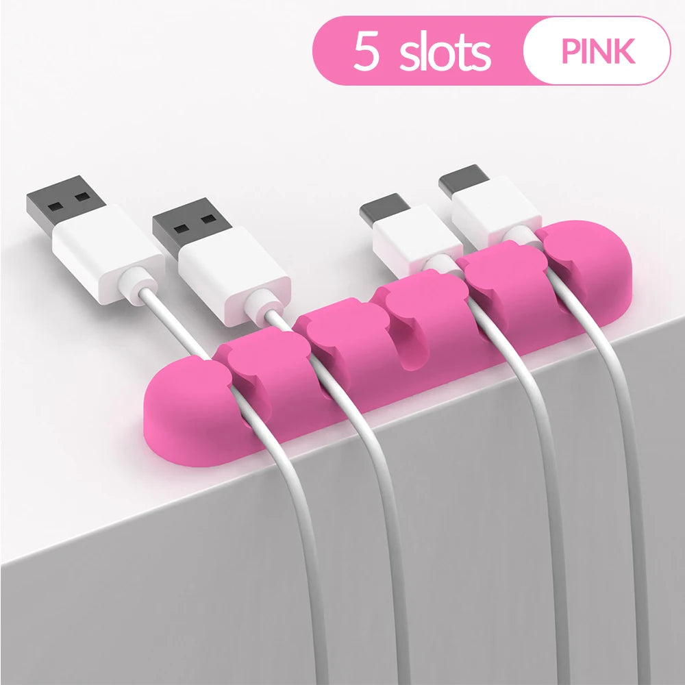 ORICO Cable Organizer Silicone USB Cable Winder Desktop Tidy Management Clips Cable Holder for Mouse Headphone Wire Organizer