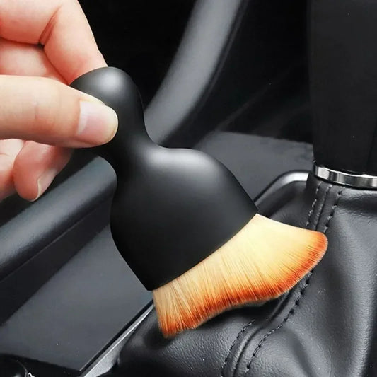 Car Interior Vacuum Soft Brush for Car AC Vents Keyboard Gaps Crevices Soft Wool Bristles Durable Dust Removal Artifact Car Deta