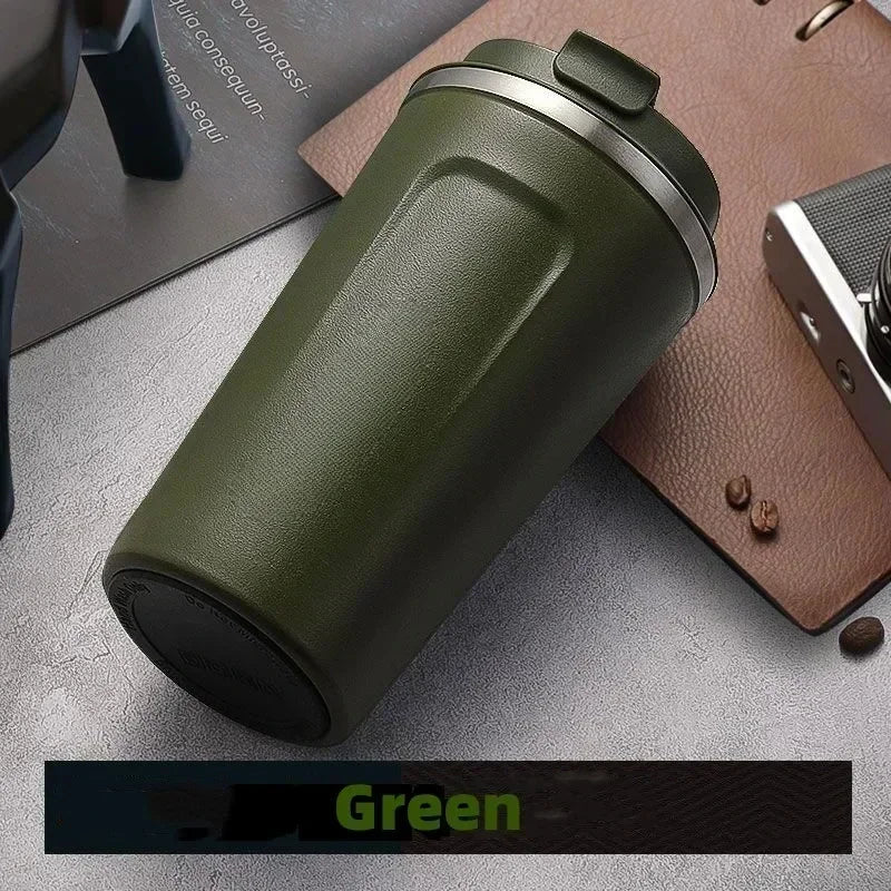 HOT 380/510ML Travel Stainless Steel Coffee Cup Thermal Mug Leak-Proof Thermos Bottle Tea Coffee Mug Vacuum Flask Insulated Cup