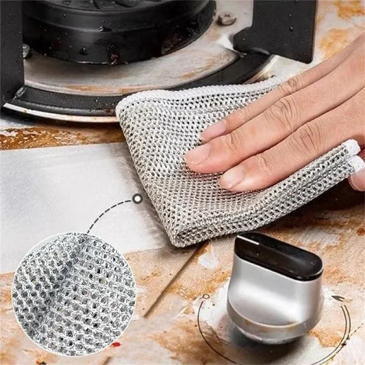 Wholesale Metal Steel Wire Rags Cloth Home Kitchen Pot Pan Dishwashing