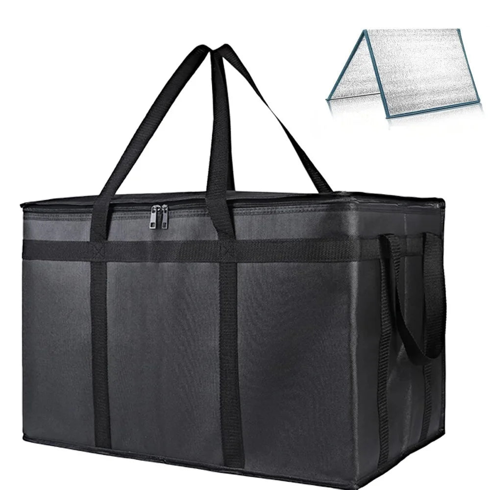 1 PC XXXL Picnic Bags 79L for Hot and Cold Food, Removable Hard Bottom, Camping Storage, Large Capacity Reusable Lunch Bag