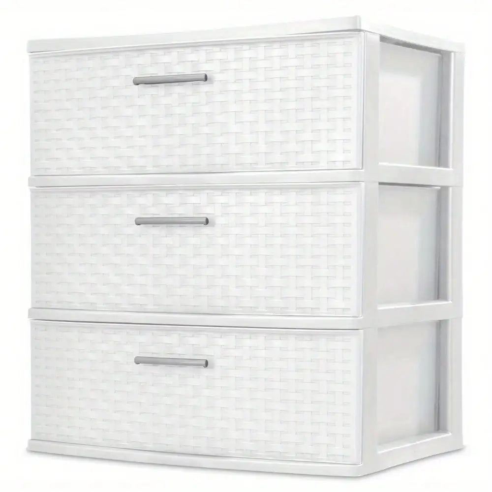 3 drawer wide machine type storage cabinet, exquisite design, easy to clean, suitable for multiple places in the home