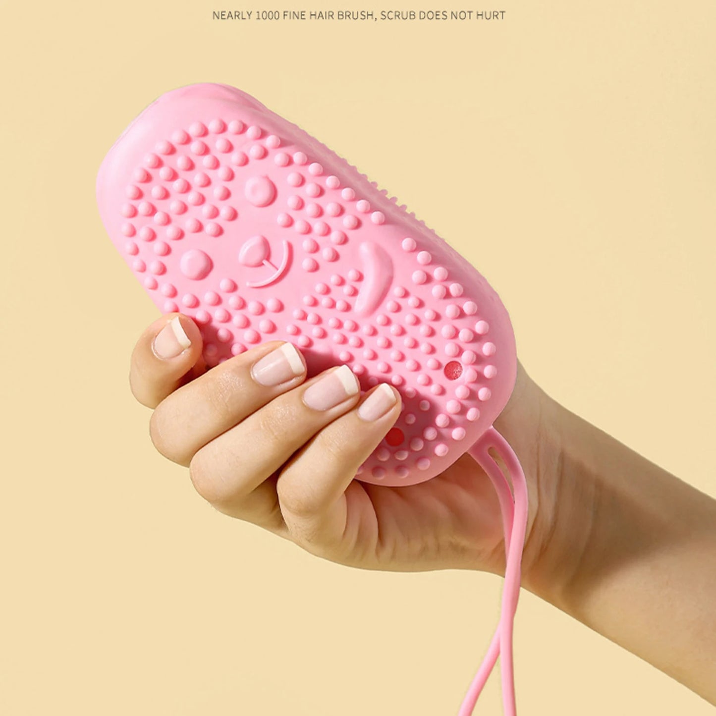 Soft Silicone Body Brush Scrubber Wash Bath Shower Exfoliating Skin Fit For Shampoo Massage Brush Cleaning Bathing Tool