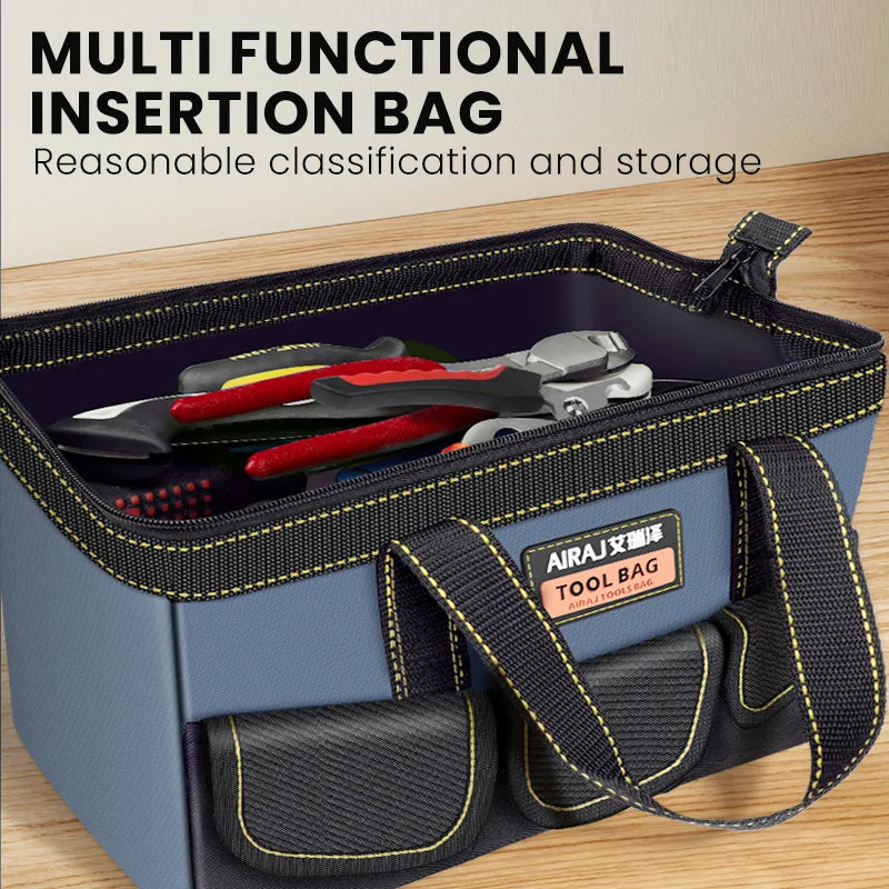 AIRAJ 3Pcs 13/16/18 INCH Tool Bag Multi-functional Strong and Durable Oxford Thickened Woodworking Storage Portable Handheld Bag