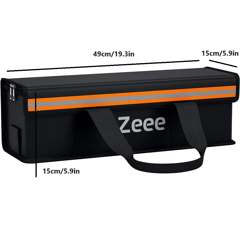 Zeee Lipo Safety Bag Battery Fireproof Charging Bag Explosionproof Lipo Battery Safe Guard Bag Large Capatity for Lipo Storage