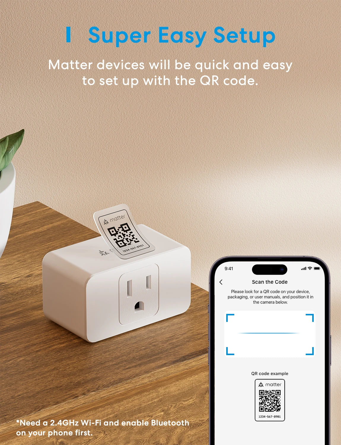 Meross Smart 4 Pack Matter Plug US/CA Standard Wireless Outlet Power Monitor Smart Home Appliances Work With Homekit Alexa