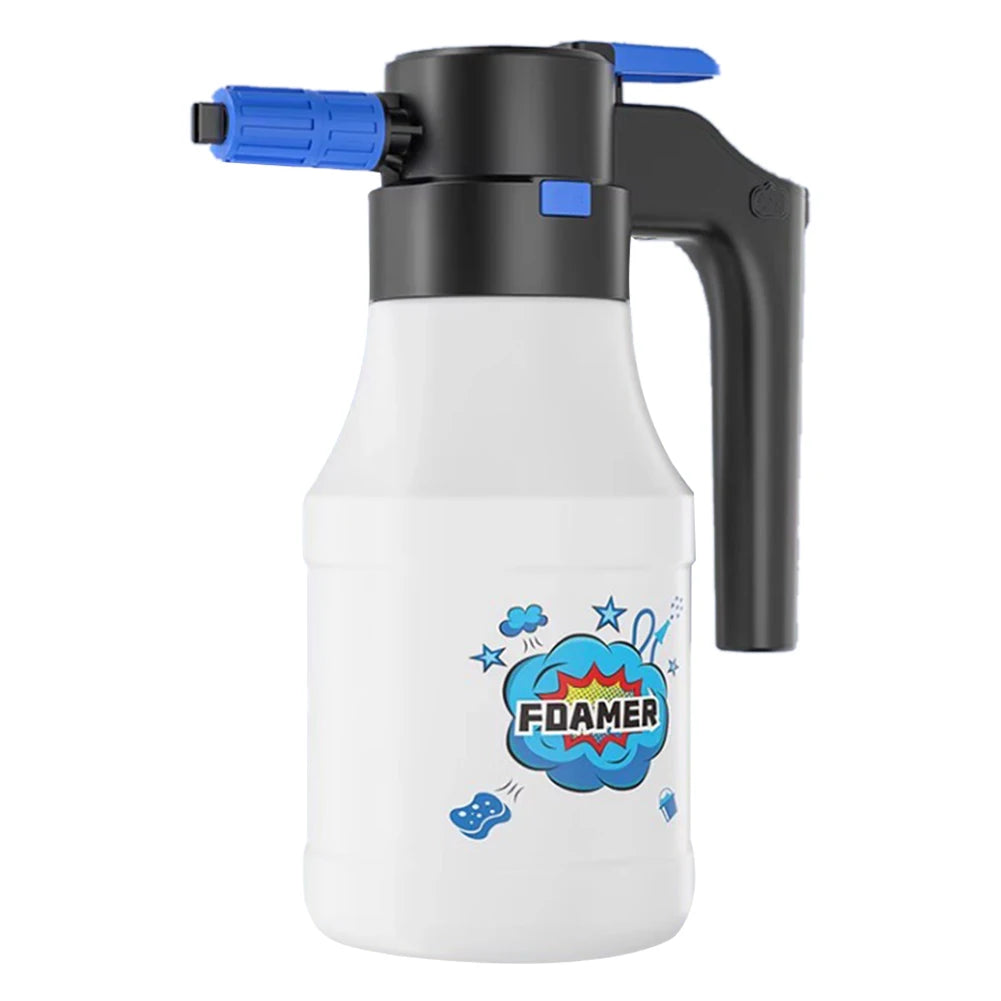 1.5L Car Wash Electric Water Gun USB Rechargeable Electric Car Wash Spray Bottle Hand Pump Foam Sprayer Car Home Cleaning Tools