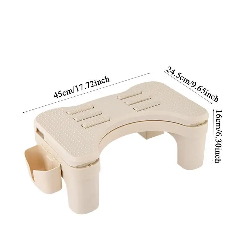 Portable Offices Footrests with Massage adjustable Under Desk Footrest Ergonomic Foot Stool Pain Relief for Home Office Work