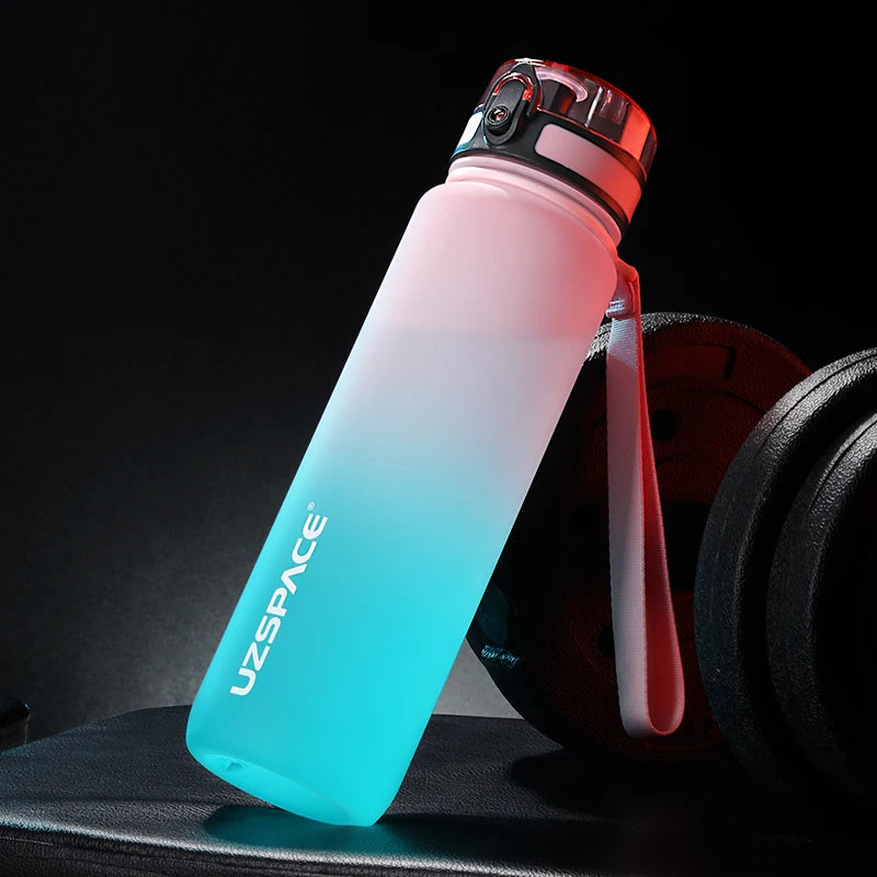 500/800/1000ML Sport Water Bottle Portable Leakproof Shaker Drinkware Outdoor Tour Gym Fitness Cup Colorful Plastic Jug BPA Free