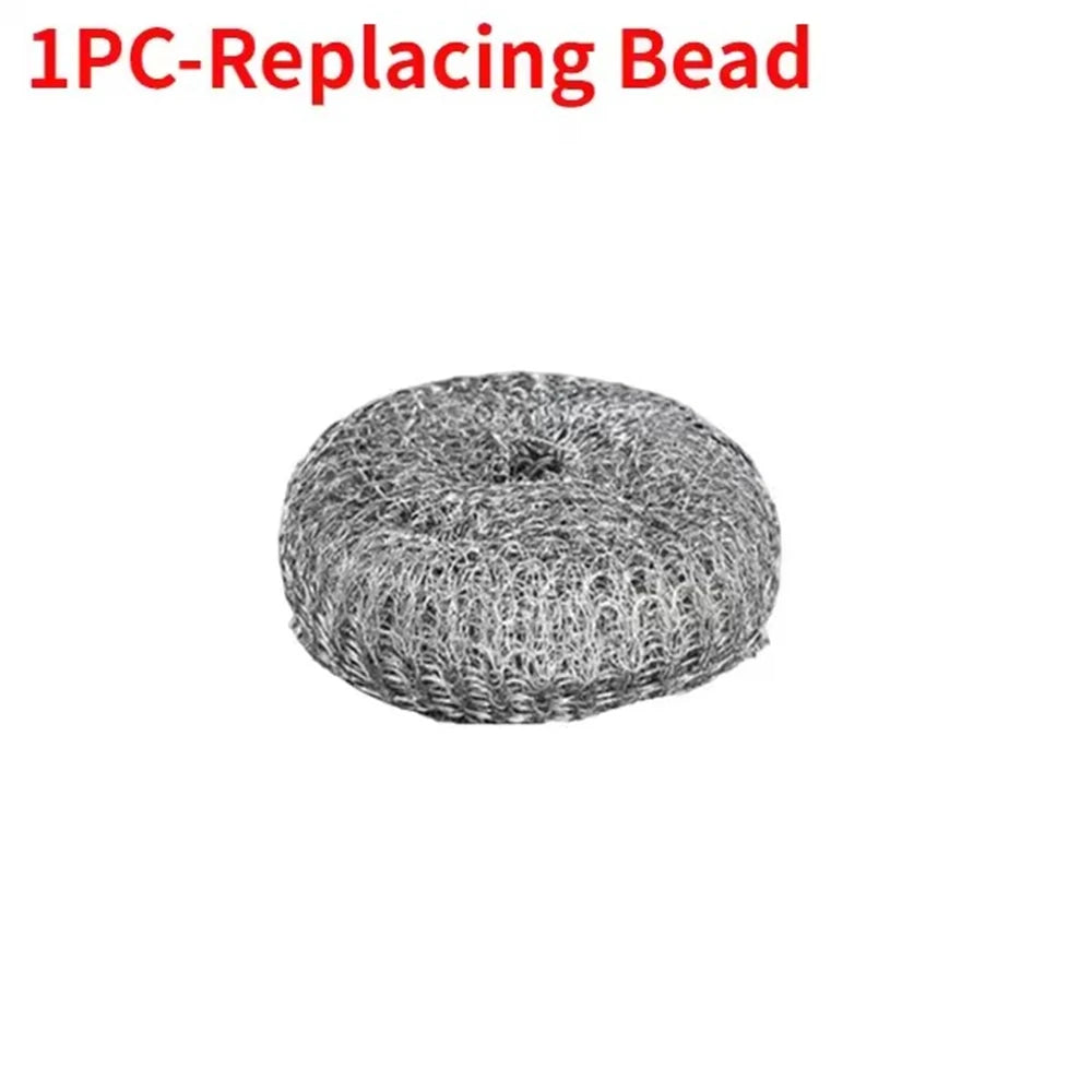 5/1Pcs Kitchen Stainless Steel Pot Brush with Handles Dishwashing Wire Ball Heavy Duty Metal Scrubber Home Pot Pan Cleaning Tool