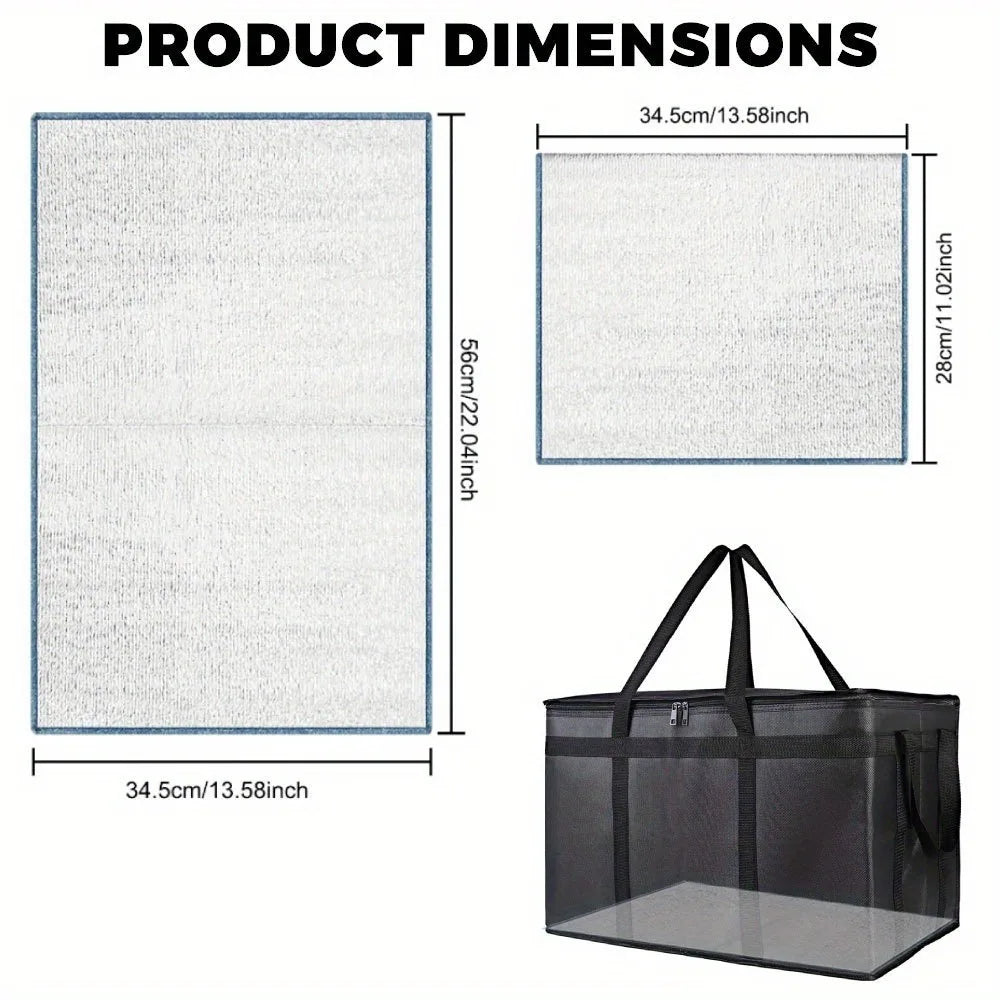 1 PC XXXL Picnic Bags 79L for Hot and Cold Food, Removable Hard Bottom, Camping Storage, Large Capacity Reusable Lunch Bag