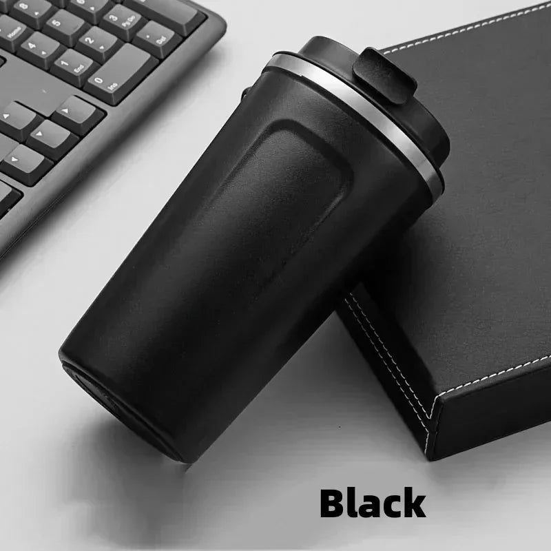 HOT 380/510ML Travel Stainless Steel Coffee Cup Thermal Mug Leak-Proof Thermos Bottle Tea Coffee Mug Vacuum Flask Insulated Cup