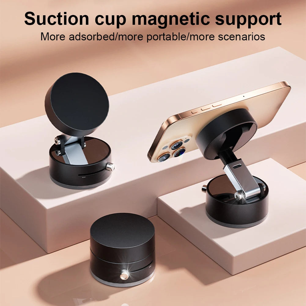 "Foldable Magnetic Phone Holder for Cars and Walls – Smart Design and Exceptional Multi-Purpose Stability."