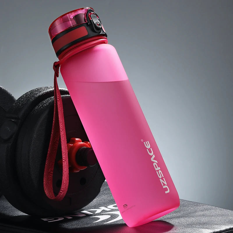 500/800/1000ML Sport Water Bottle Portable Leakproof Shaker Drinkware Outdoor Tour Gym Fitness Cup Colorful Plastic Jug BPA Free