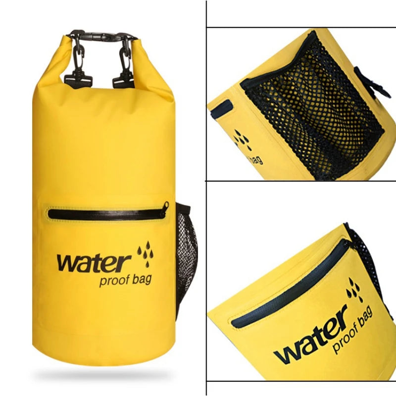 10/20L Floating Waterproof Dry Bag Roll Top Sack Kayaking Rafting Boating Swimming Organizer Beach Fishing Storage Bag