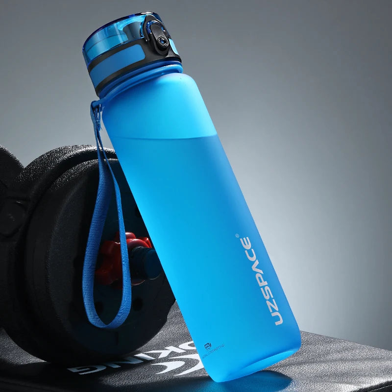 500/800/1000ML Sport Water Bottle Portable Leakproof Shaker Drinkware Outdoor Tour Gym Fitness Cup Colorful Plastic Jug BPA Free