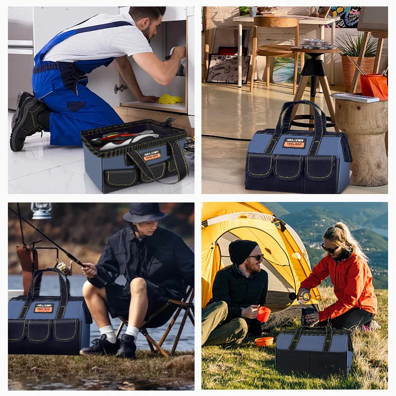 AIRAJ 3Pcs 13/16/18 INCH Tool Bag Multi-functional Strong and Durable Oxford Thickened Woodworking Storage Portable Handheld Bag