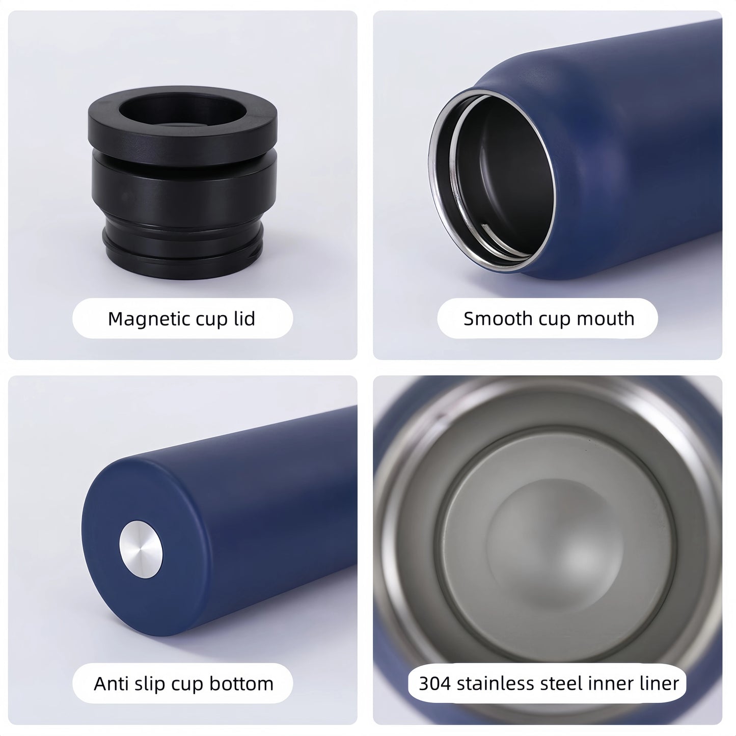 24 Oz Insulated Stainless Steel Sports Water Bottle With Straw Outdoor Insulated Water Mug With Magnetic Phone Holder Thermos