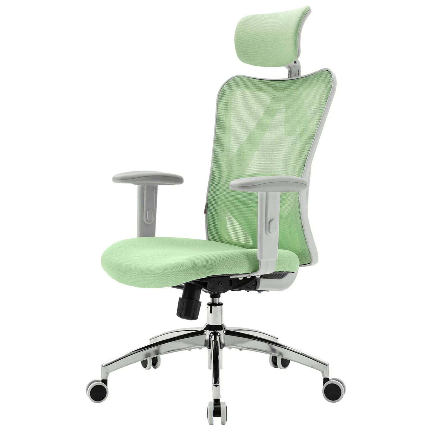 SIHOO M18 Ergonomic Office Chair for Big And Tall People Adjustable Headrest 2D Armrests Lumbar Support PU Wheels Swivel Feature