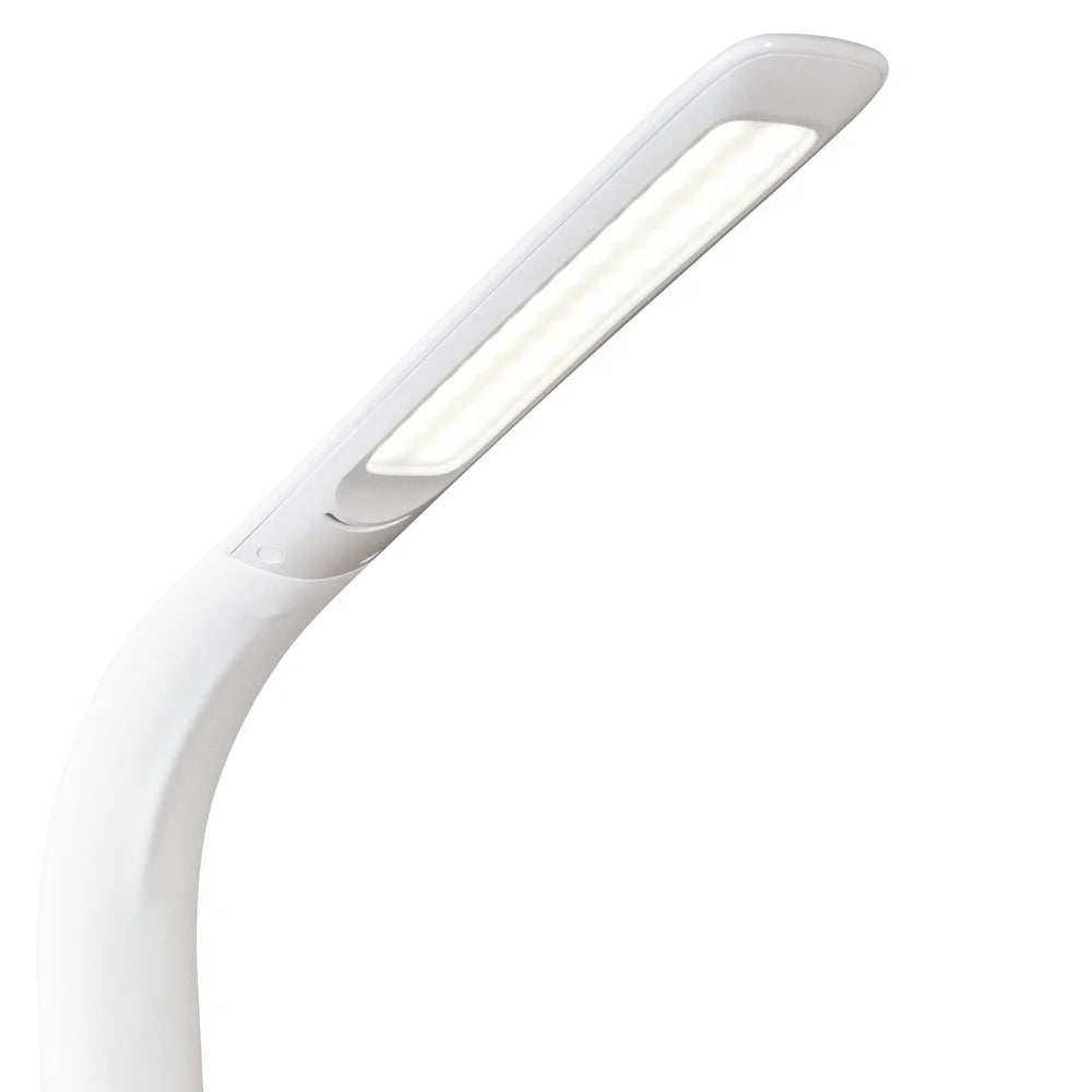 LED Sanitizing Desk Lamp with Wireless Charging Touch Control Adjustable Height Spectra Clean Technology Reduces Eyestrain Qi