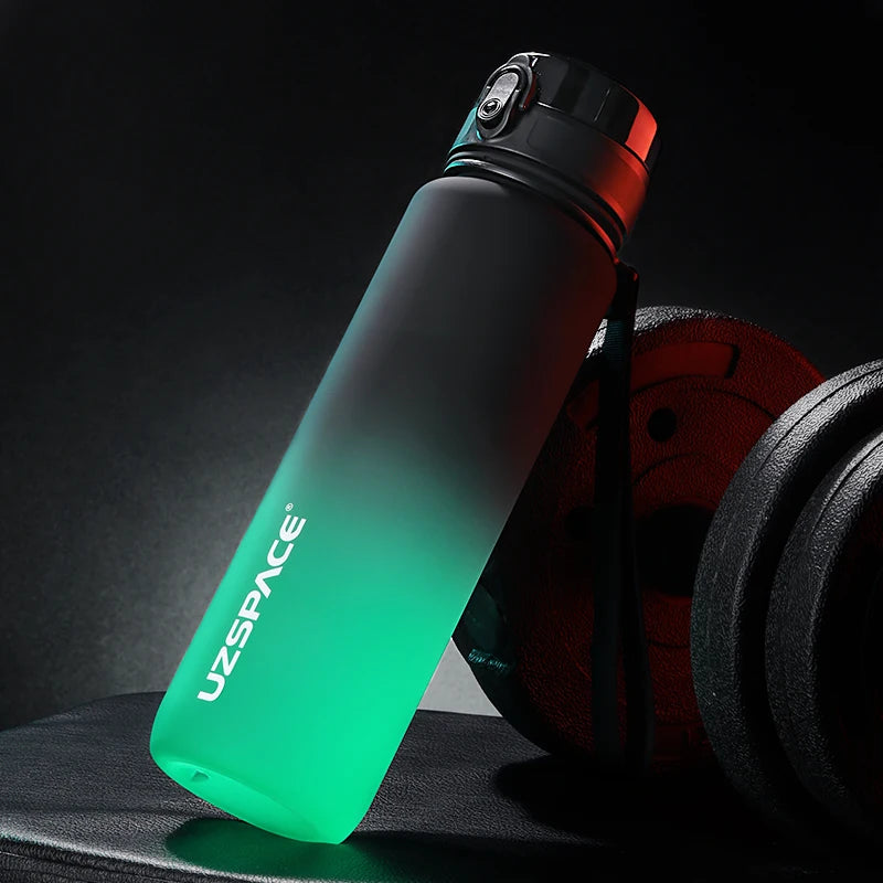 500/800/1000ML Sport Water Bottle Portable Leakproof Shaker Drinkware Outdoor Tour Gym Fitness Cup Colorful Plastic Jug BPA Free