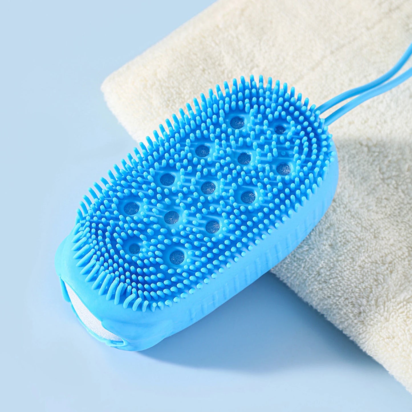 Soft Silicone Body Brush Scrubber Wash Bath Shower Exfoliating Skin Fit For Shampoo Massage Brush Cleaning Bathing Tool