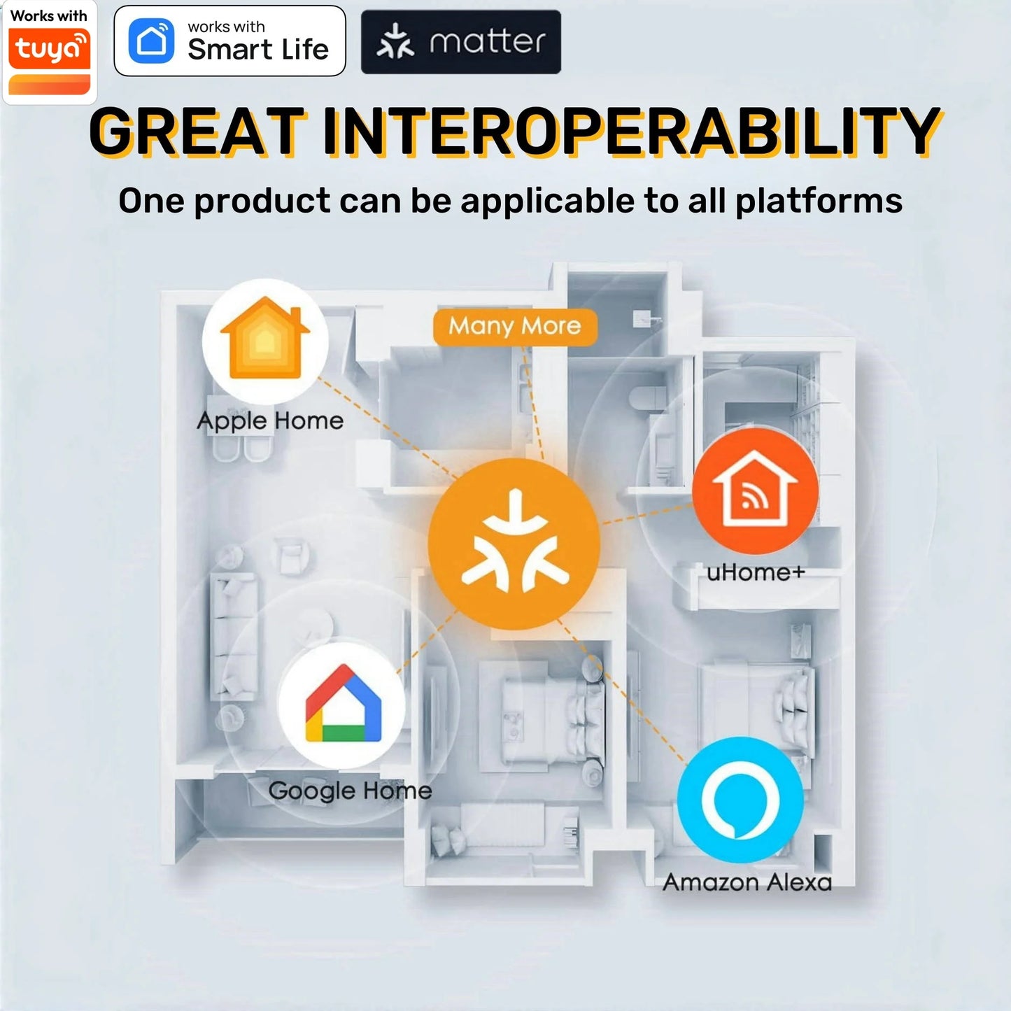 Matter WiFi Mini Smart Socket 10A US Timeing Wireless Voice Control Smart Life App Works With Tuya Homekit Alexa Google Home