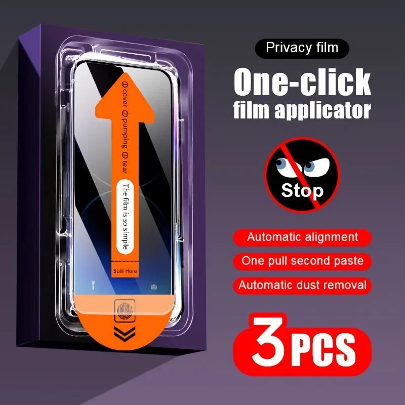 Anti-Spy Glass Film For Xiaomi 13T Pro 14 13 11T 12T 11X 11i 10T 11 Lite Privacy Screen Protectors With Alignment Mounting Cover