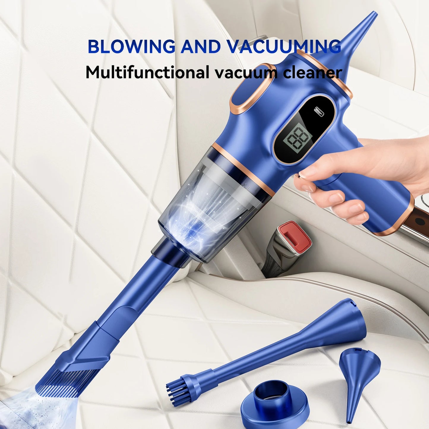 BELIBUY Wireless Car Vacuum Cleaner Home Appliance Sofa Office High-Power Household Cleaning Machine Mini Vacuum Carpet Cleaner
