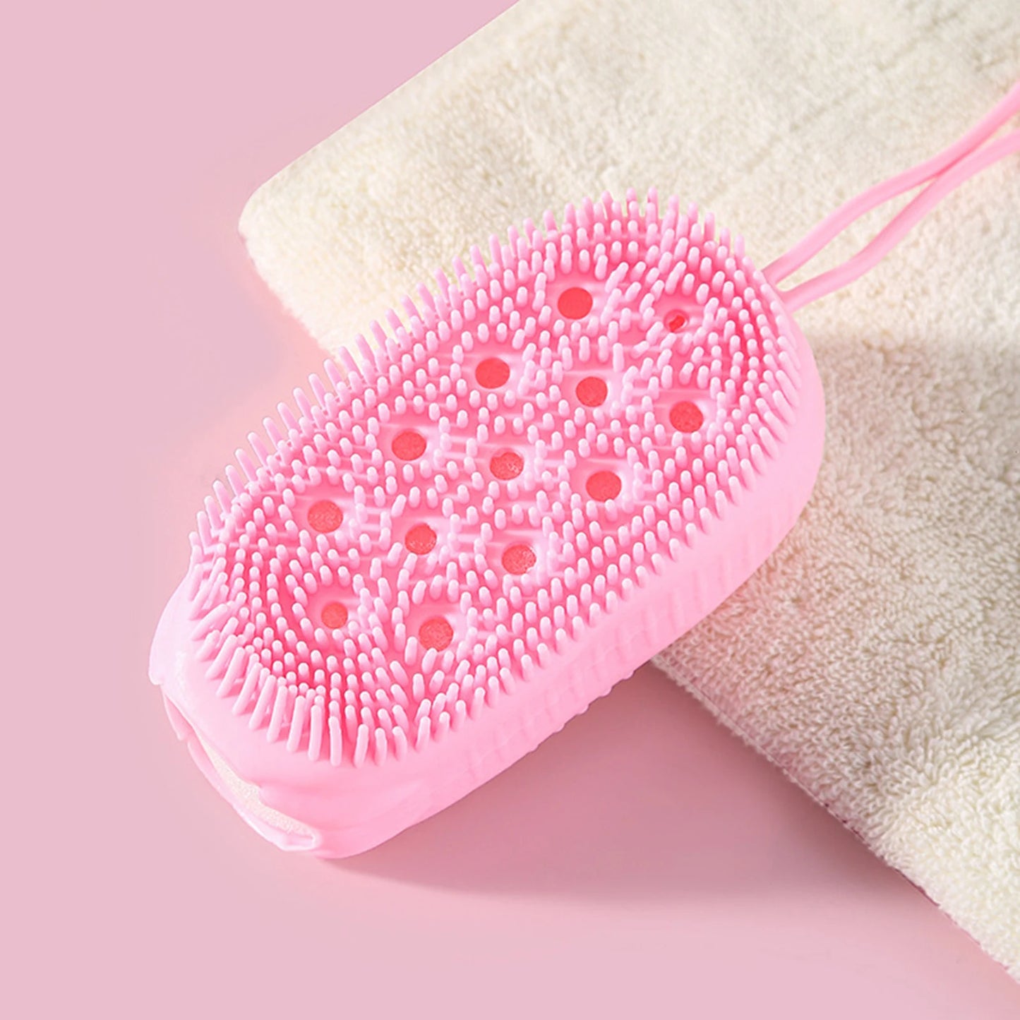 Soft Silicone Body Brush Scrubber Wash Bath Shower Exfoliating Skin Fit For Shampoo Massage Brush Cleaning Bathing Tool