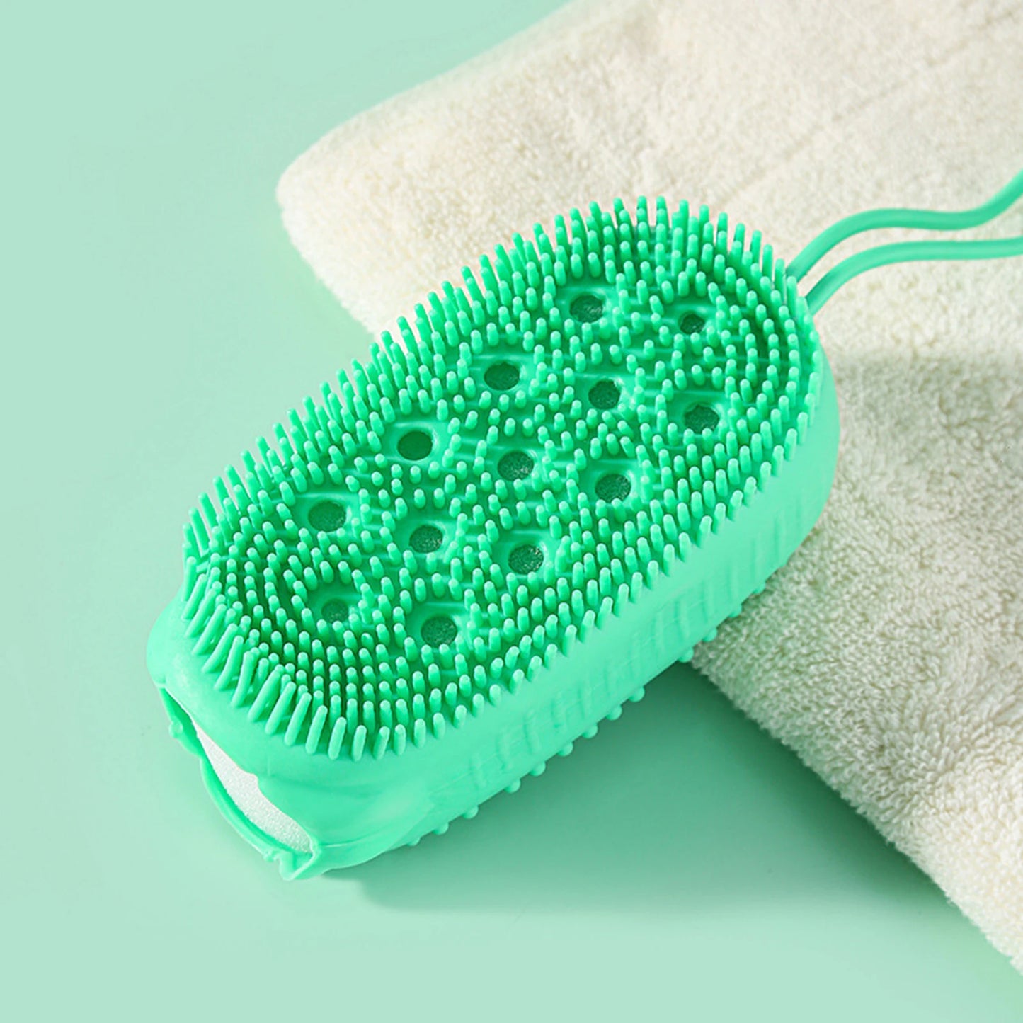 Soft Silicone Body Brush Scrubber Wash Bath Shower Exfoliating Skin Fit For Shampoo Massage Brush Cleaning Bathing Tool