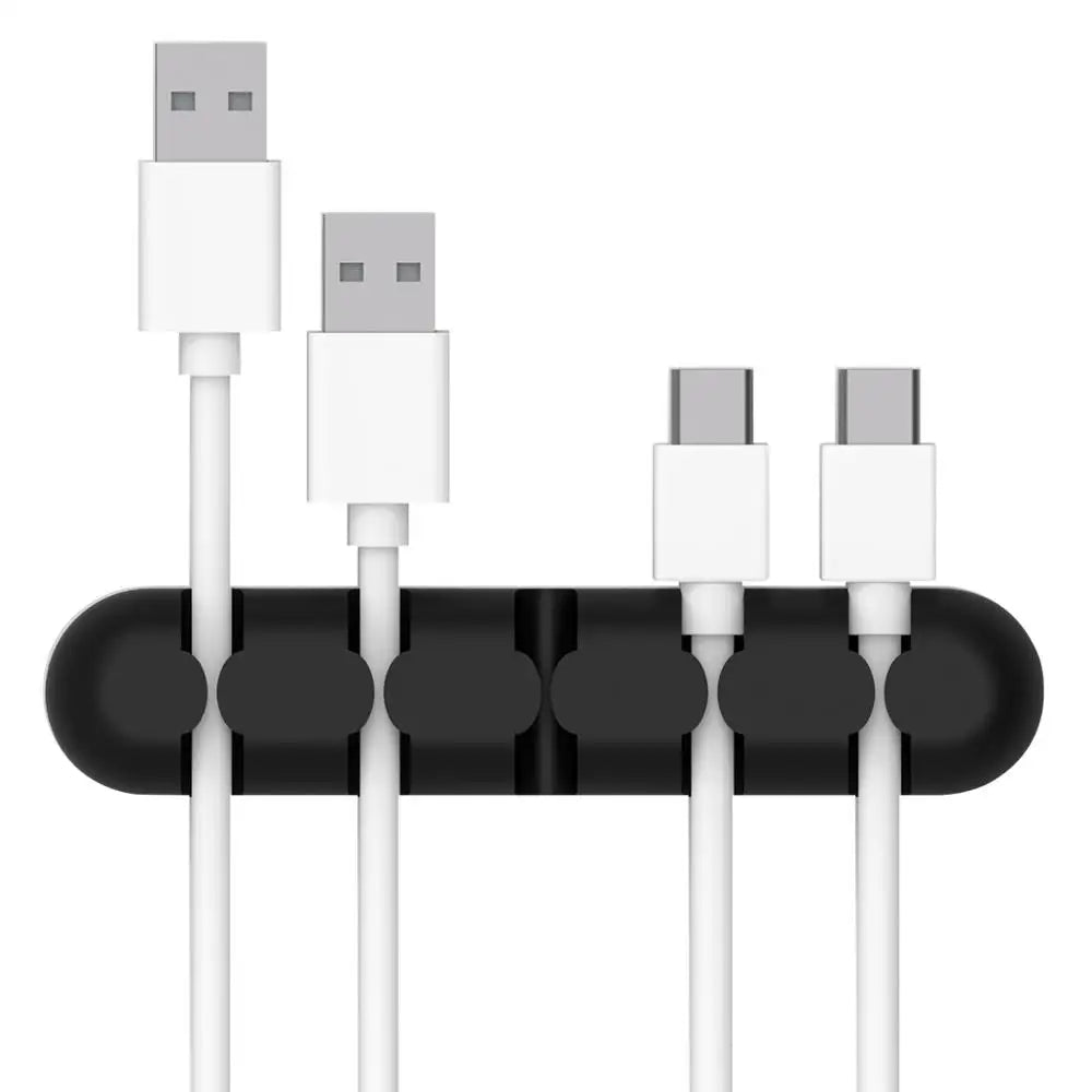 ORICO Cable Organizer Silicone USB Cable Winder Desktop Tidy Management Clips Cable Holder for Mouse Headphone Wire Organizer