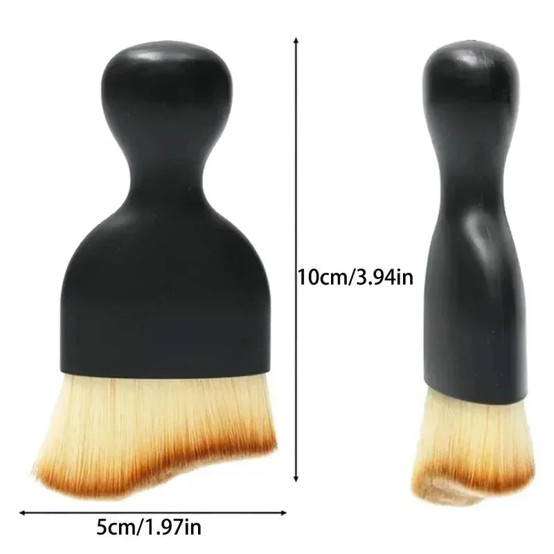 Car Interior Vacuum Soft Brush for Car AC Vents Keyboard Gaps Crevices Soft Wool Bristles Durable Dust Removal Artifact Car Deta