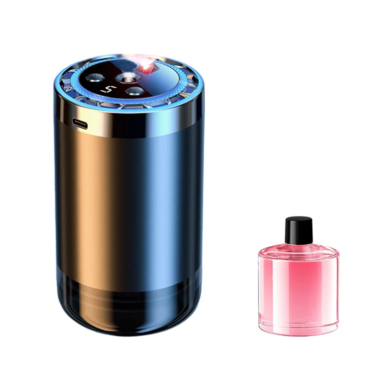 Car Fragrance Humidifier 5 Modes Scent Air Diffuser Car Air Freshener Smart Aroma Diffusers Car Perfume Essential Oil Dispenser