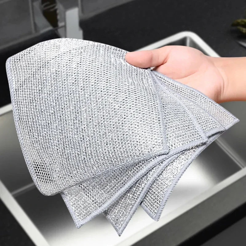 Wholesale Metal Steel Wire Rags Cloth Home Kitchen Pot Pan Dishwashing